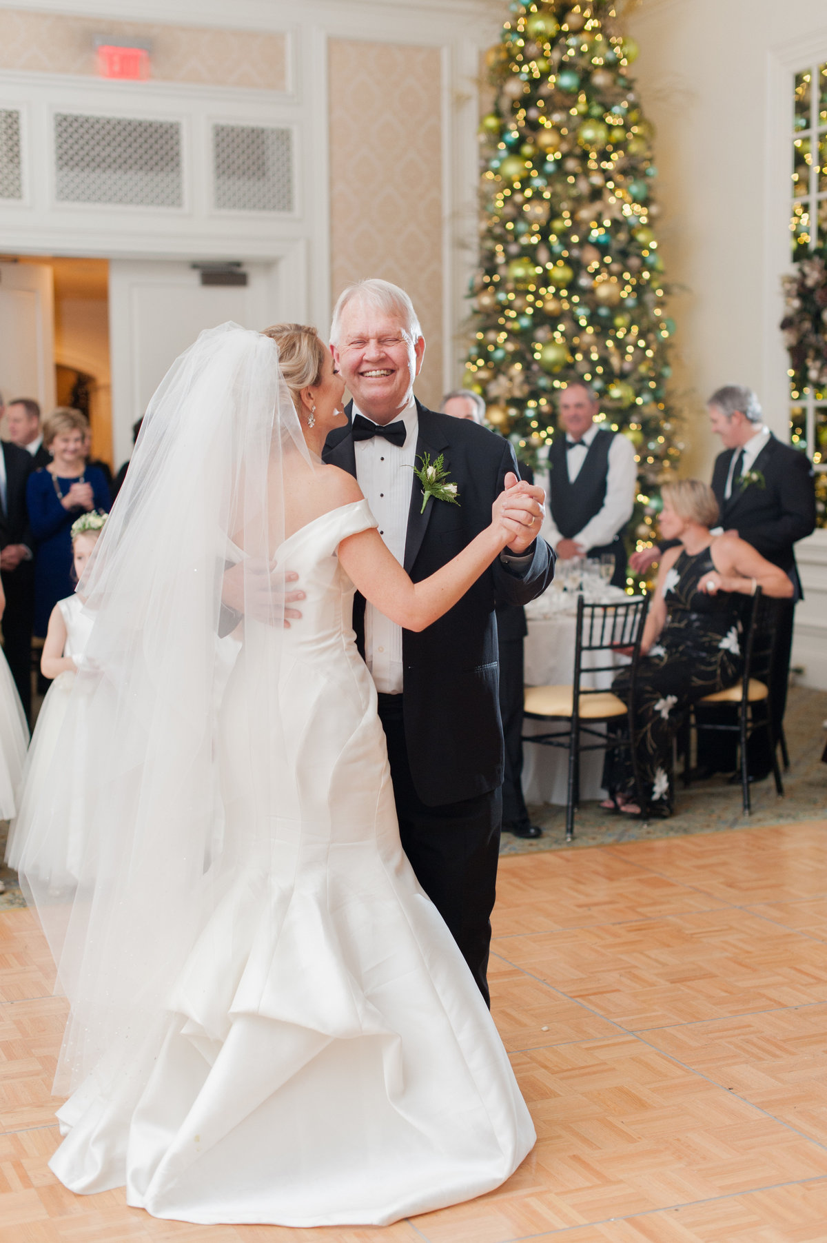 Bride and groom at Washington Golf and Country Club luxury Washington DC wedding