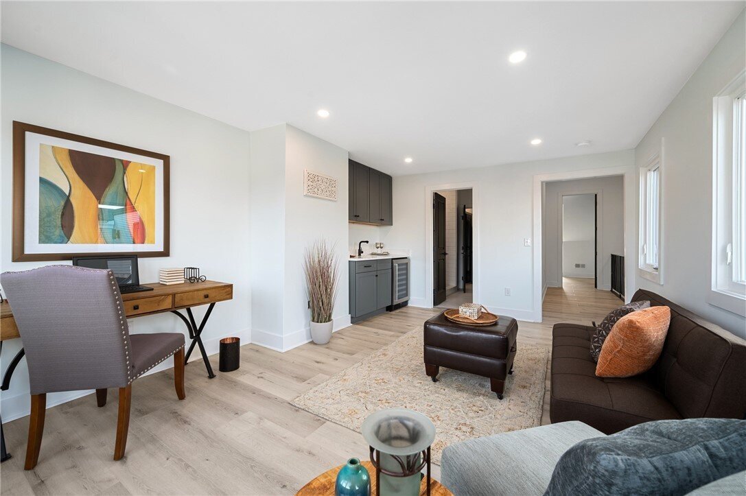 Bright and inviting staged living space showcasing functional design for quick home sale