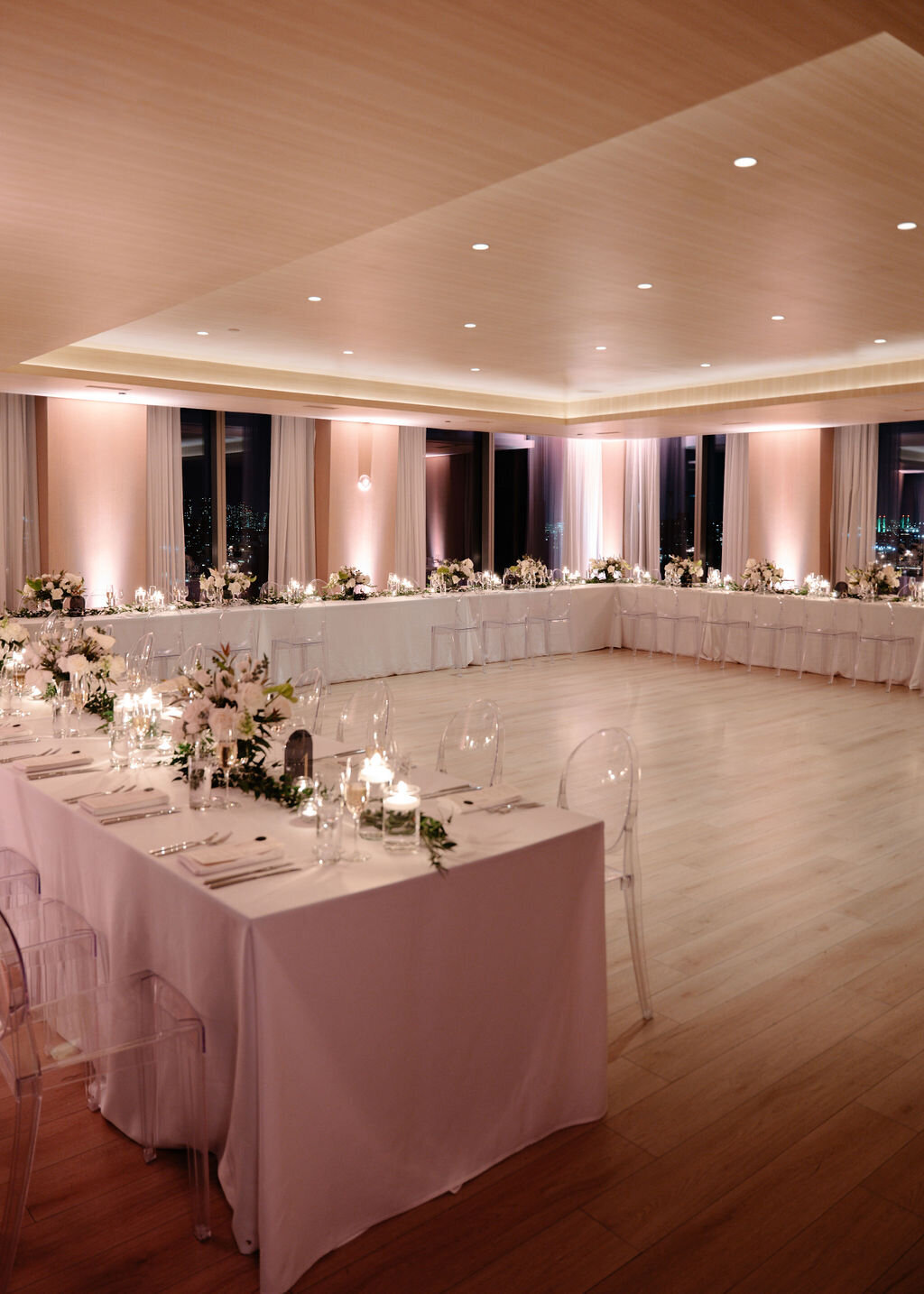 Public Hotel wedding reception in NYC