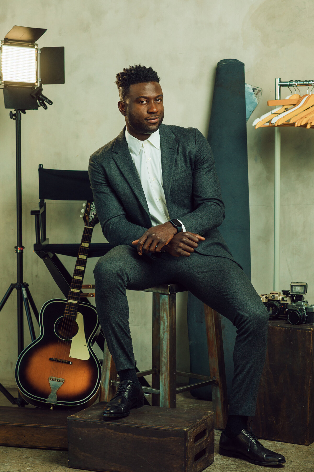 Young Black Man In Suit Portrait Photography