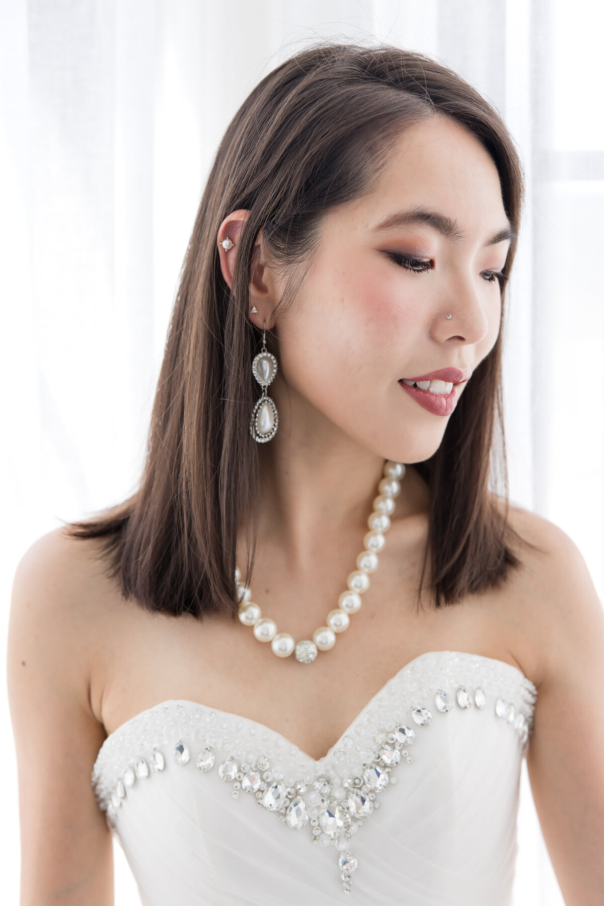 wedding dress close up