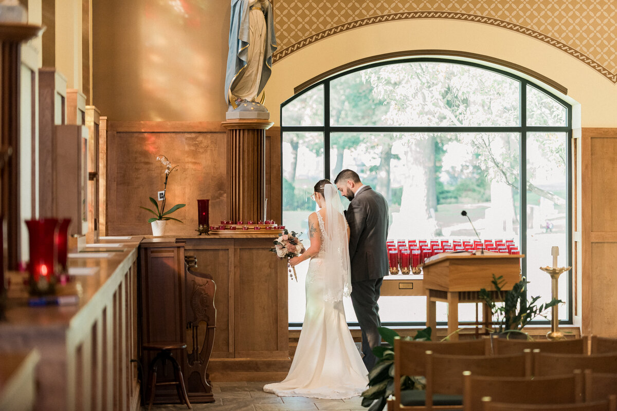 Luxury wedding rings on pillow close-up