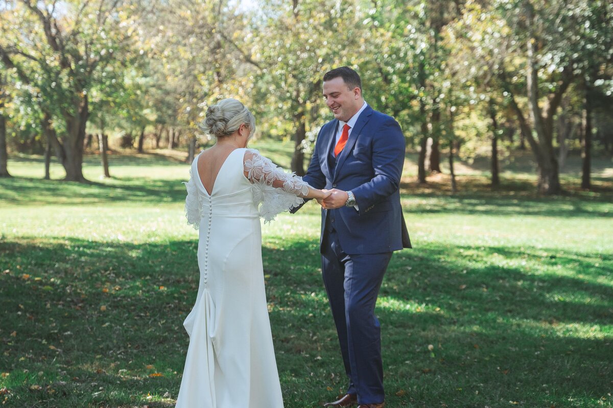 Groom first look 5