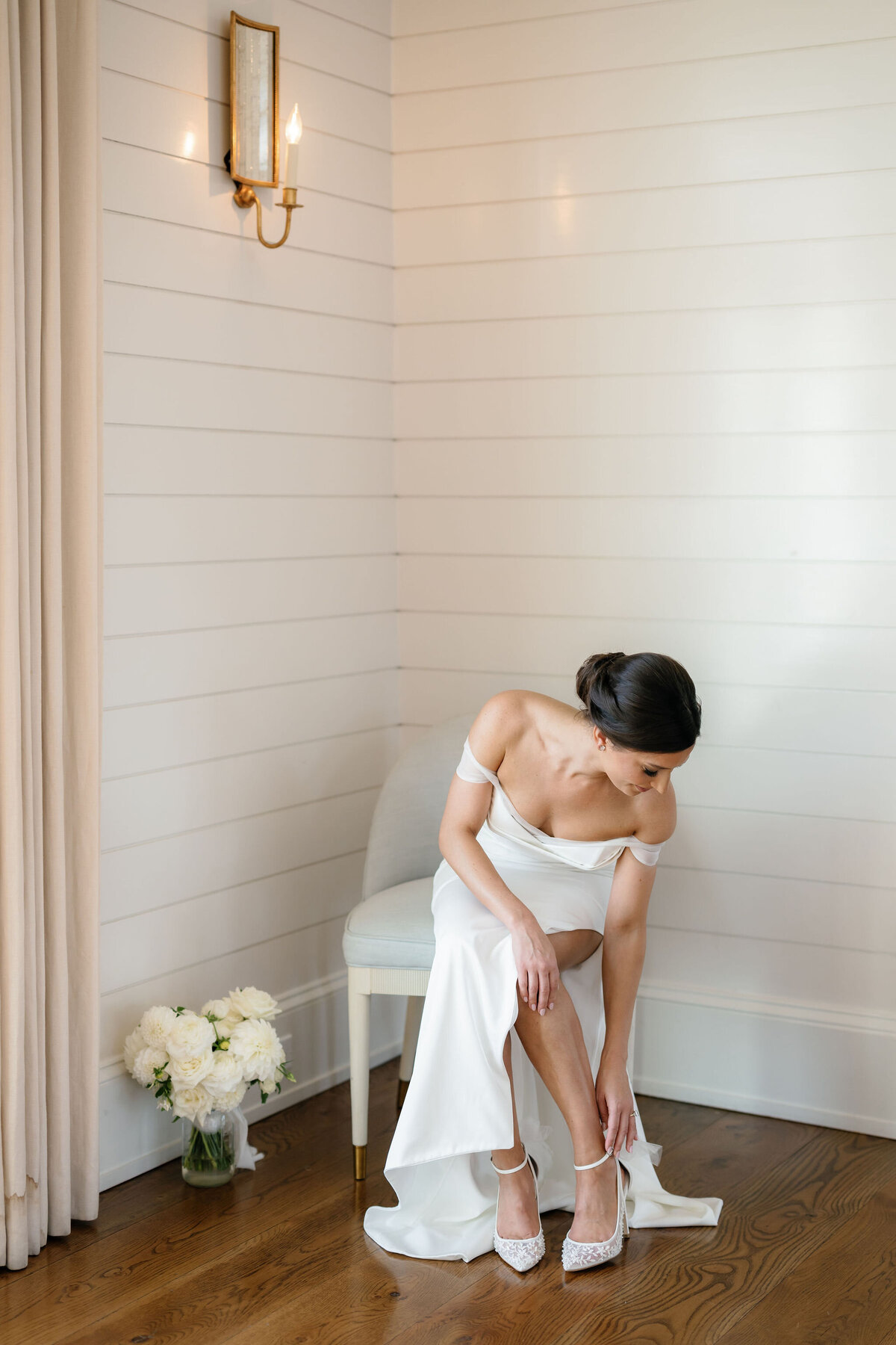 Bride Getting Ready by Lisa Blanche Photography
