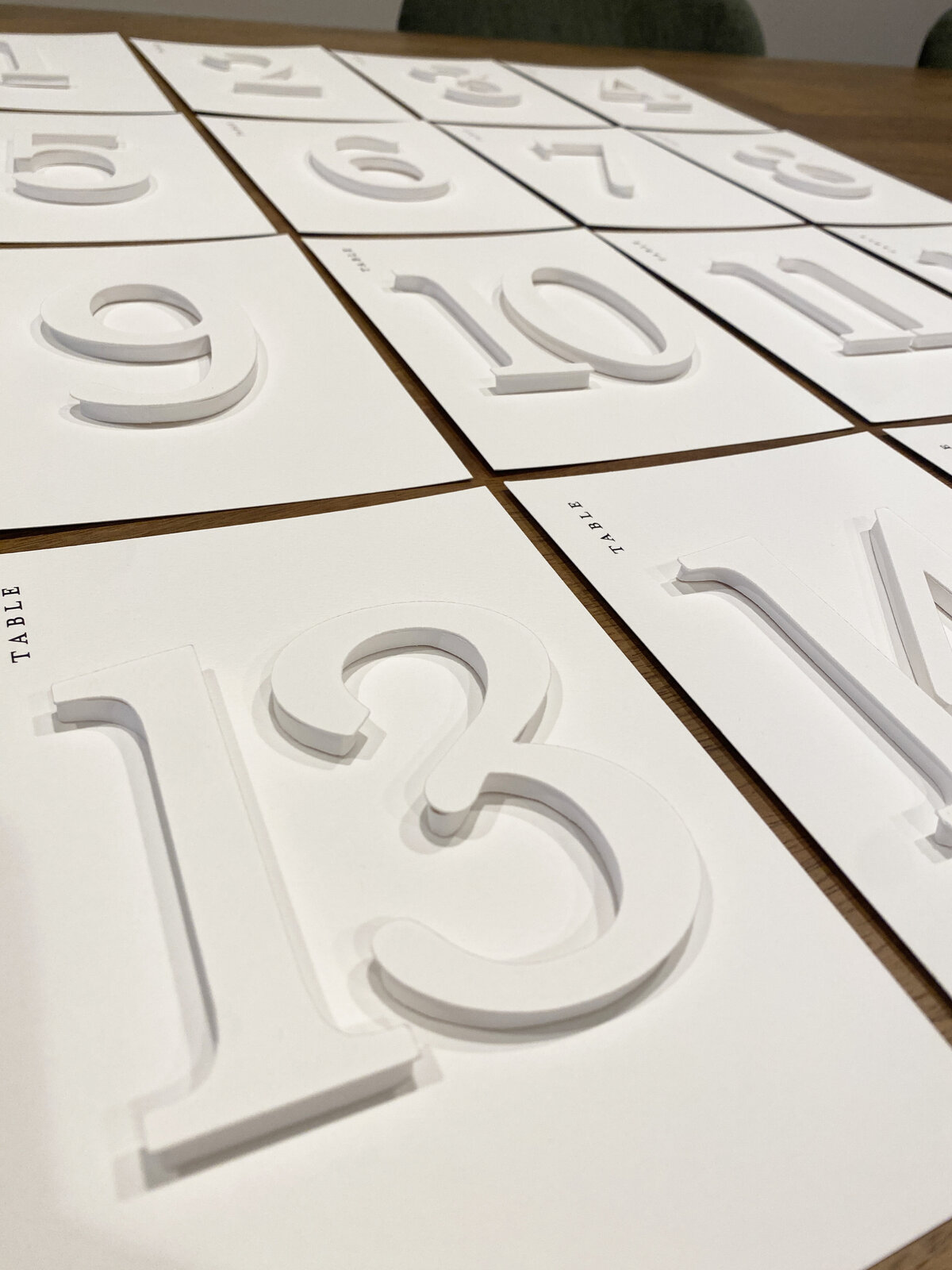 Table Numbers