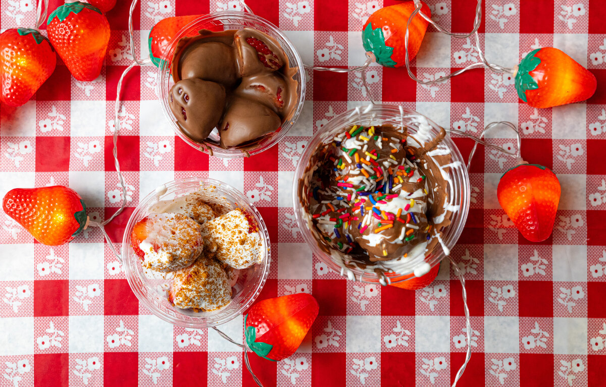 chocolate covered strawberries from Brucie's Berries