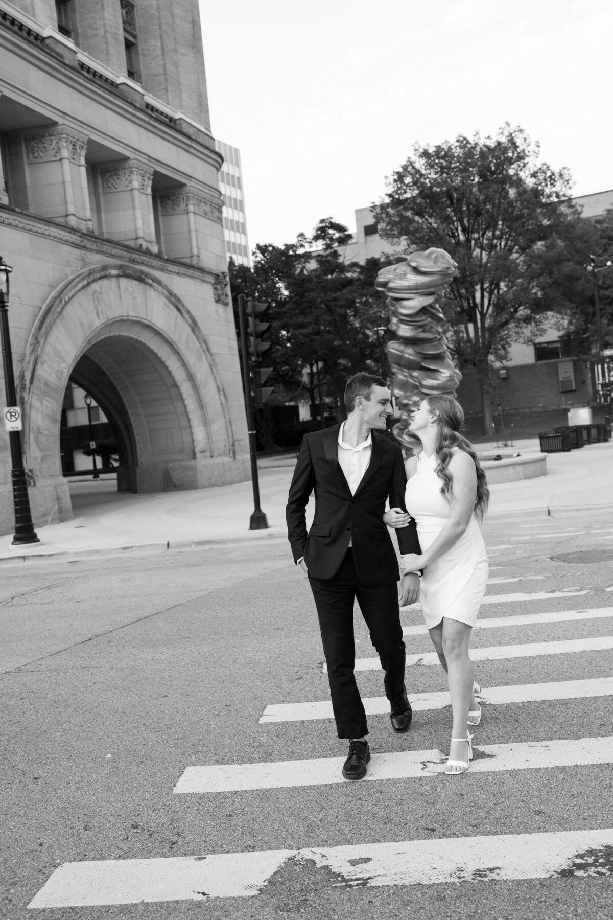 Downtown Milwaukee Elegant Engagement Session-23