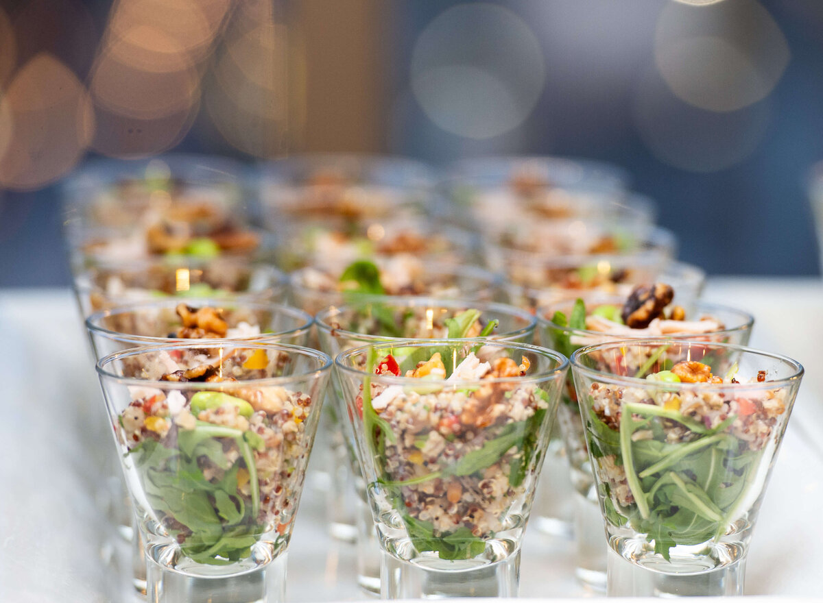 Ottawa event photography showing rows of salad being served to attendees of a corporate conference