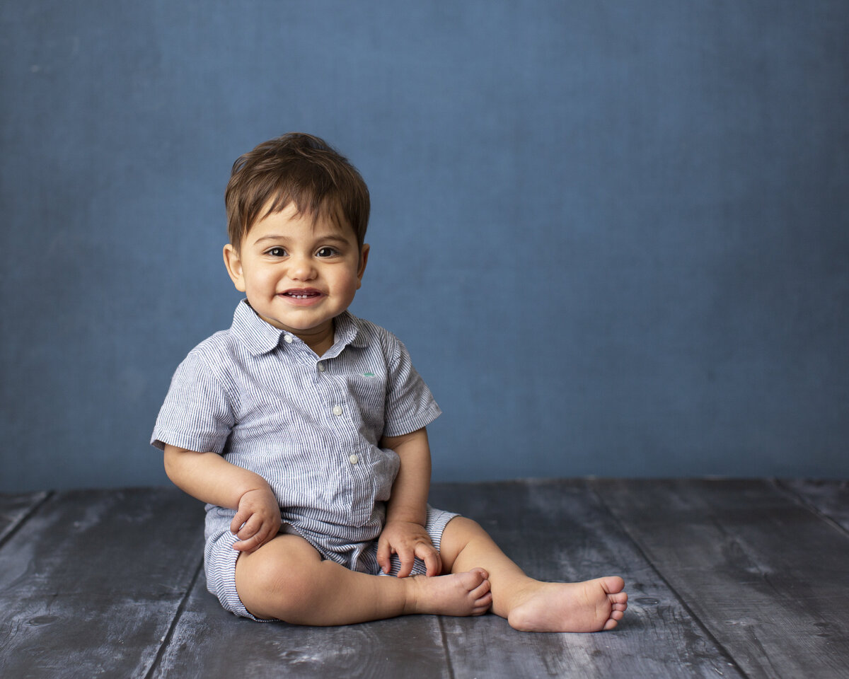 baby boy smiling