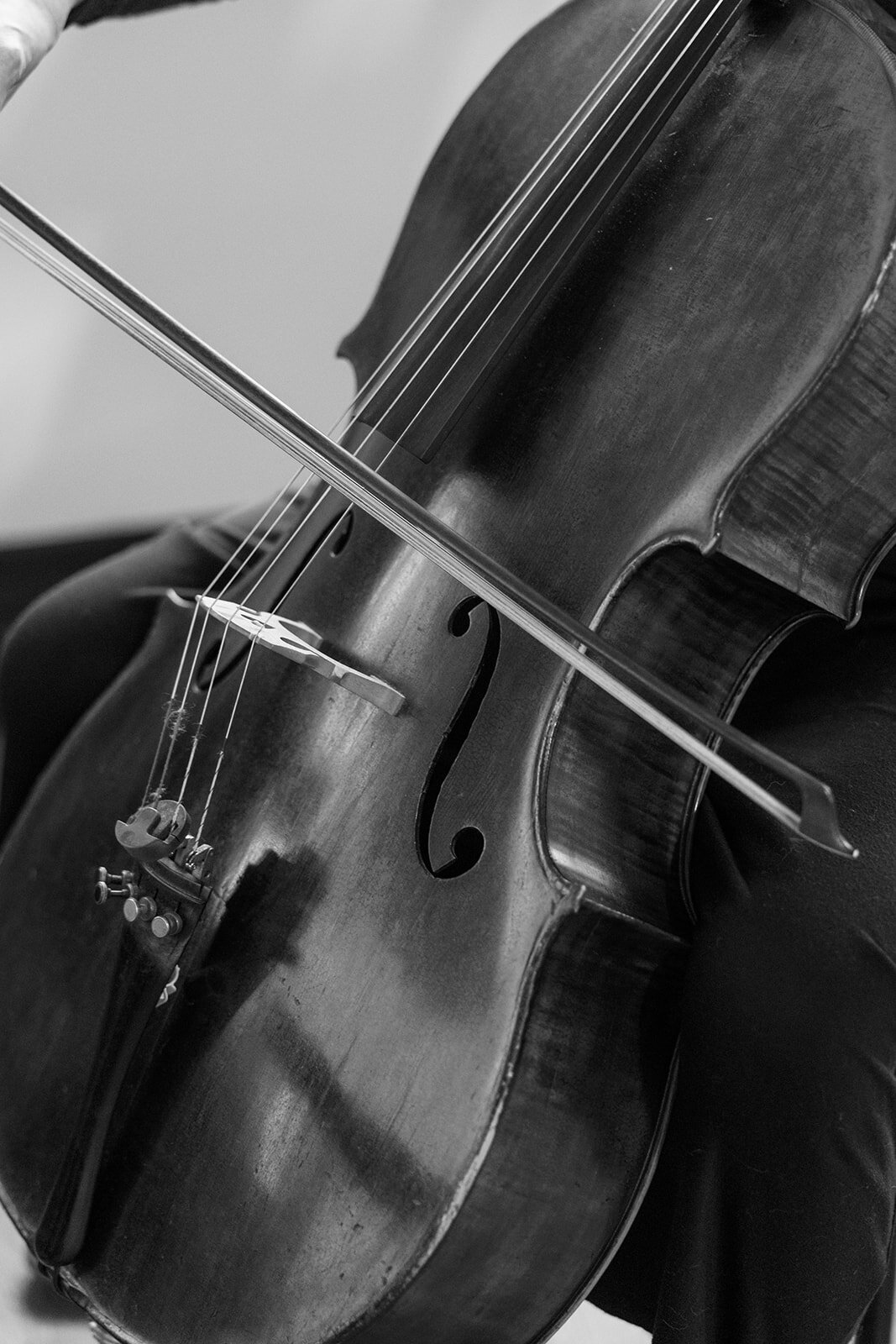 wedding ceremony details of a violin at a Columbus wedding venue
