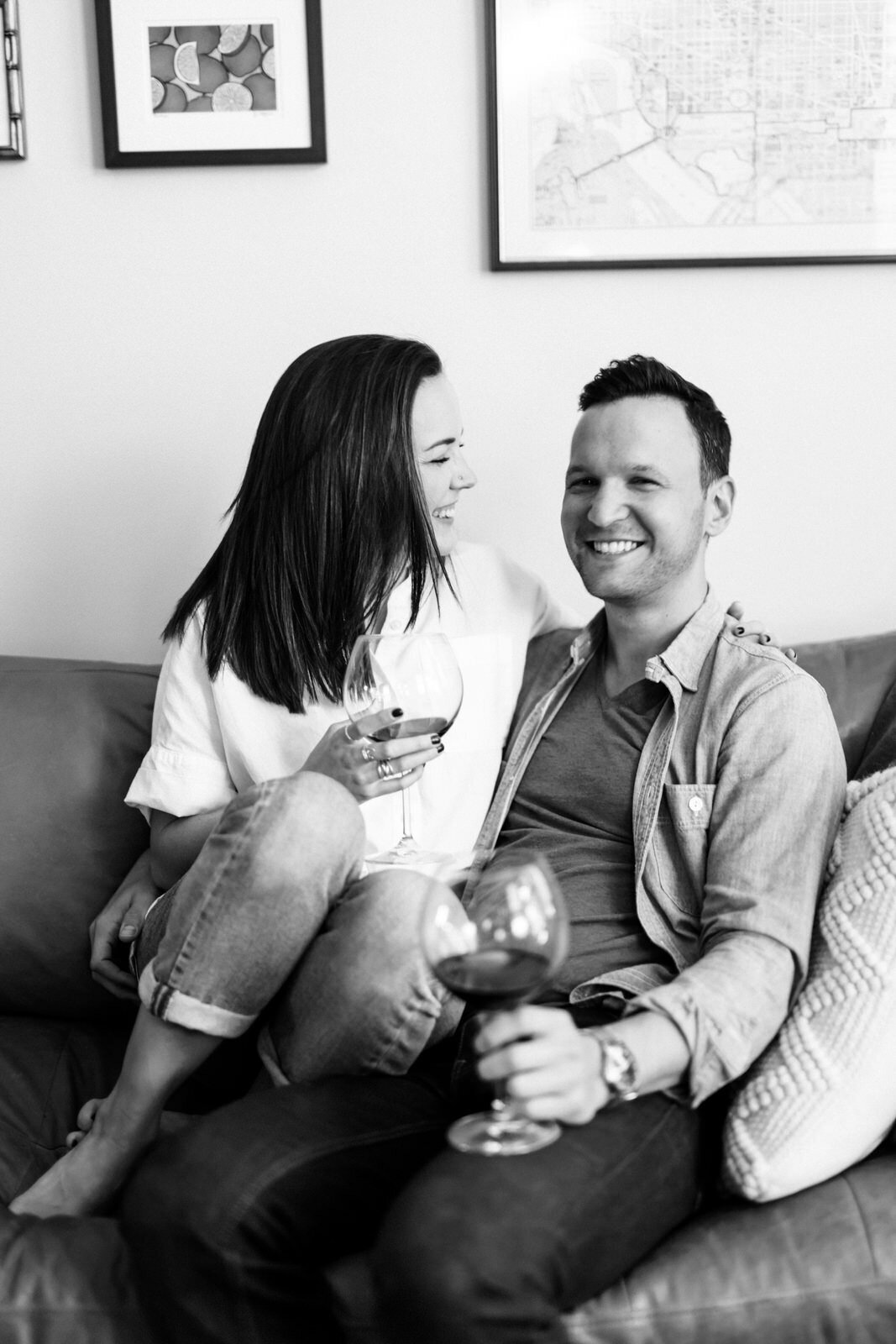 At Home Engagement Photography in Washington DC 11