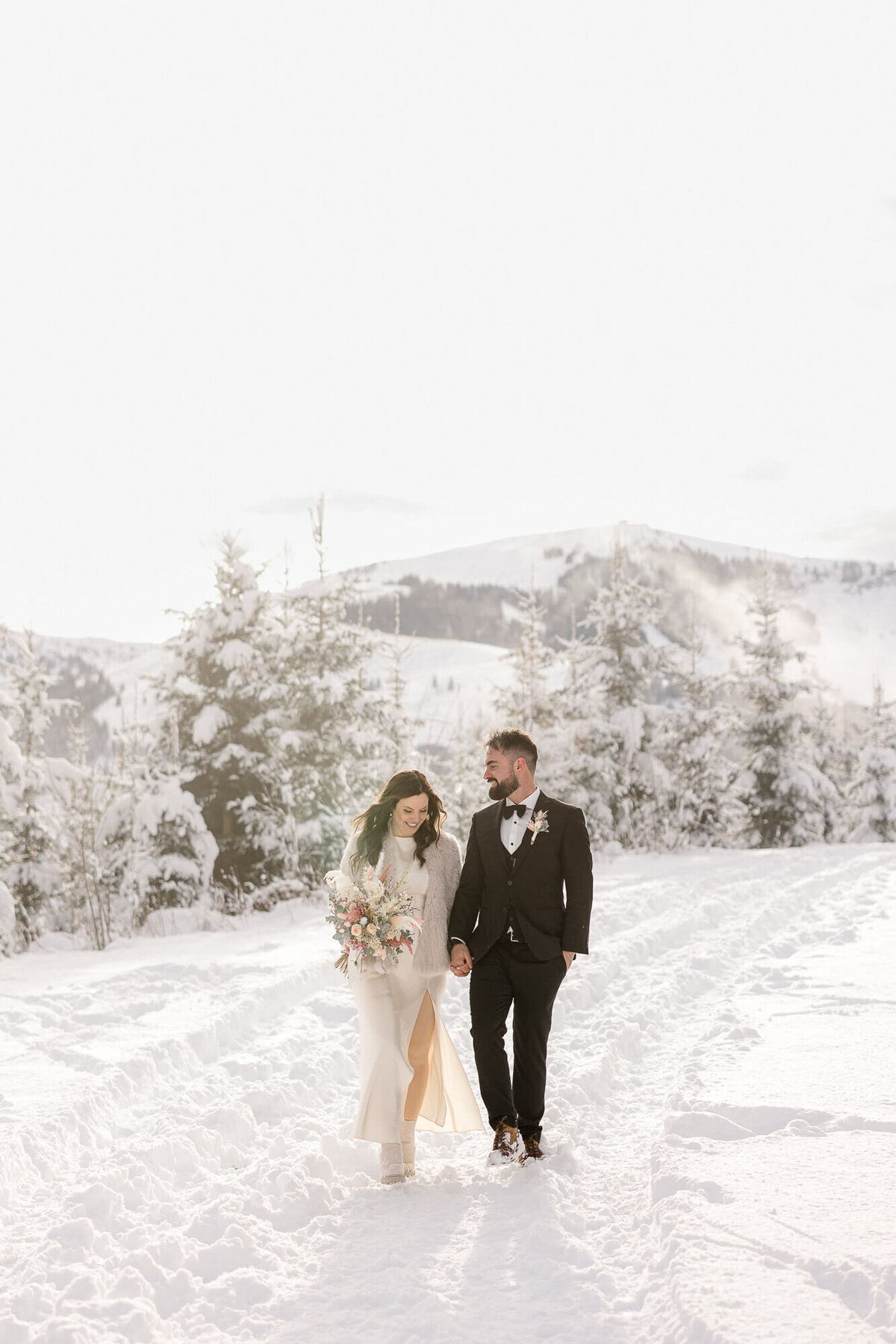 Winter Elopement Photography Alps Austria