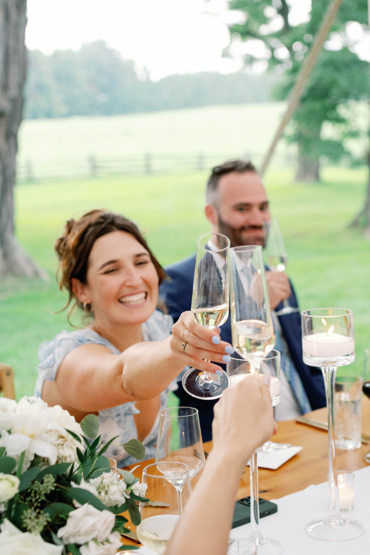 Shelburne museum brick house vermont wedding reception cheers 
