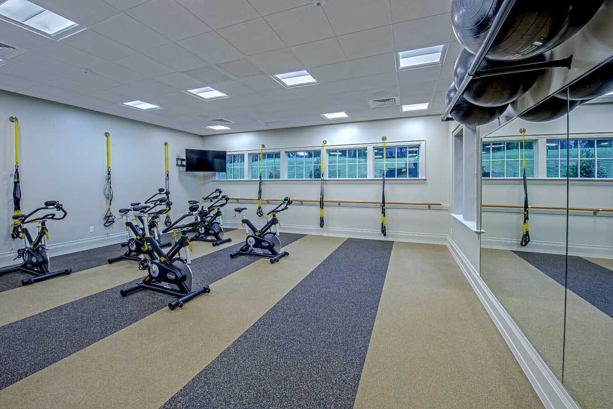 group fitness room at Chattanooga Golf & Country Club