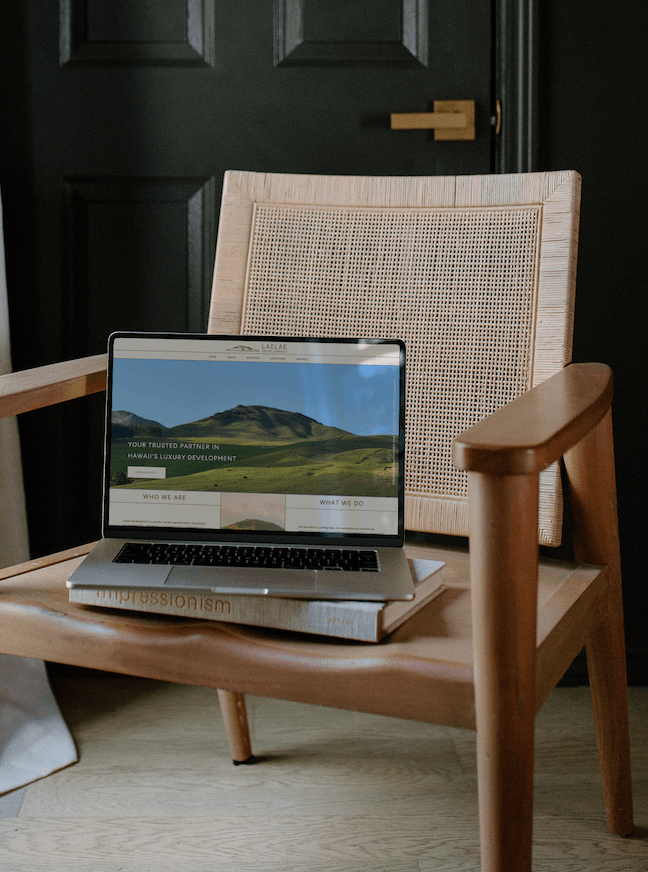 Laelae Development website redesign by Hawaii-based web designer Chan