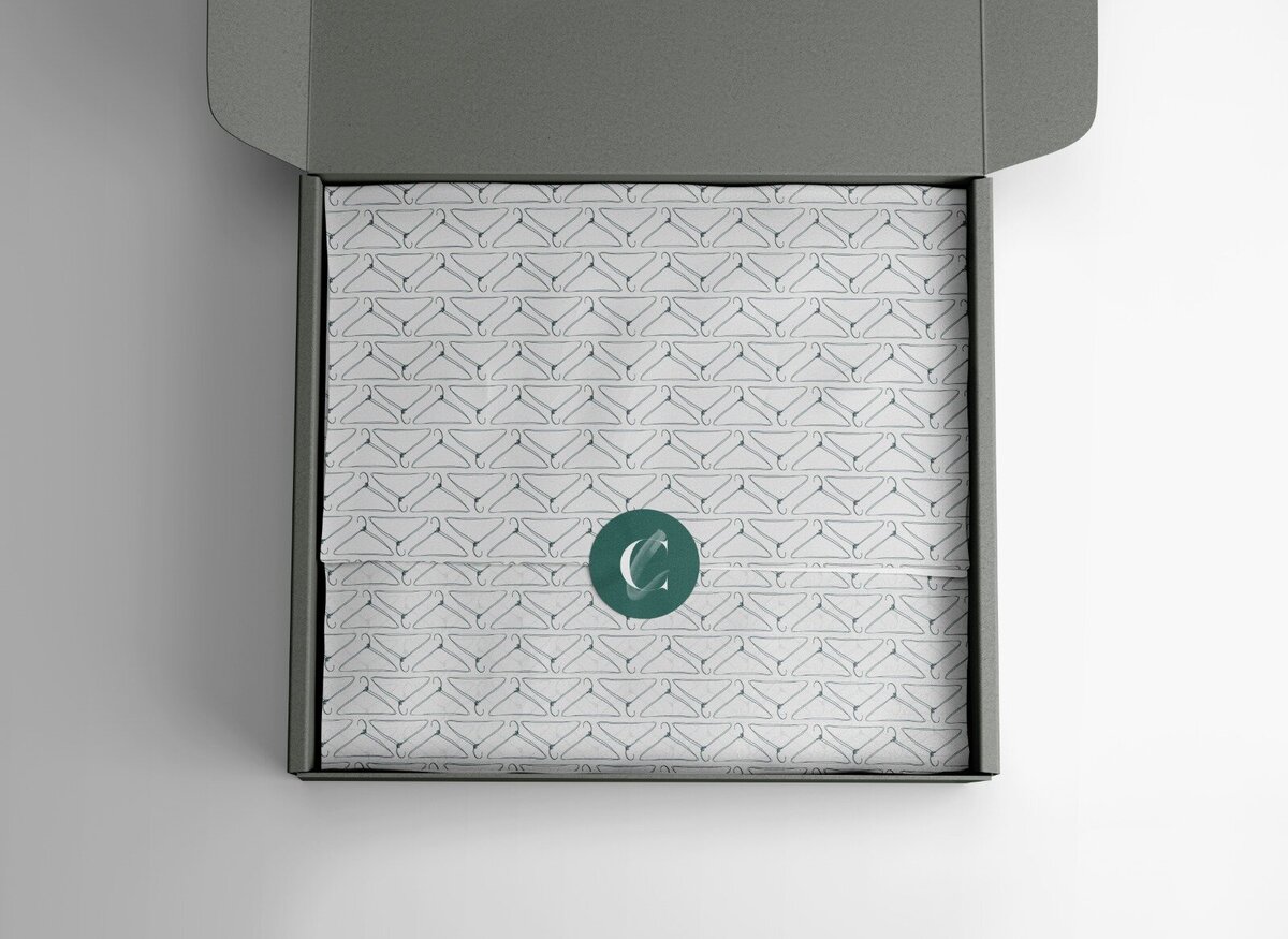 Cult Closet Packaging example desinged by The Little Paper Shop Nantwich