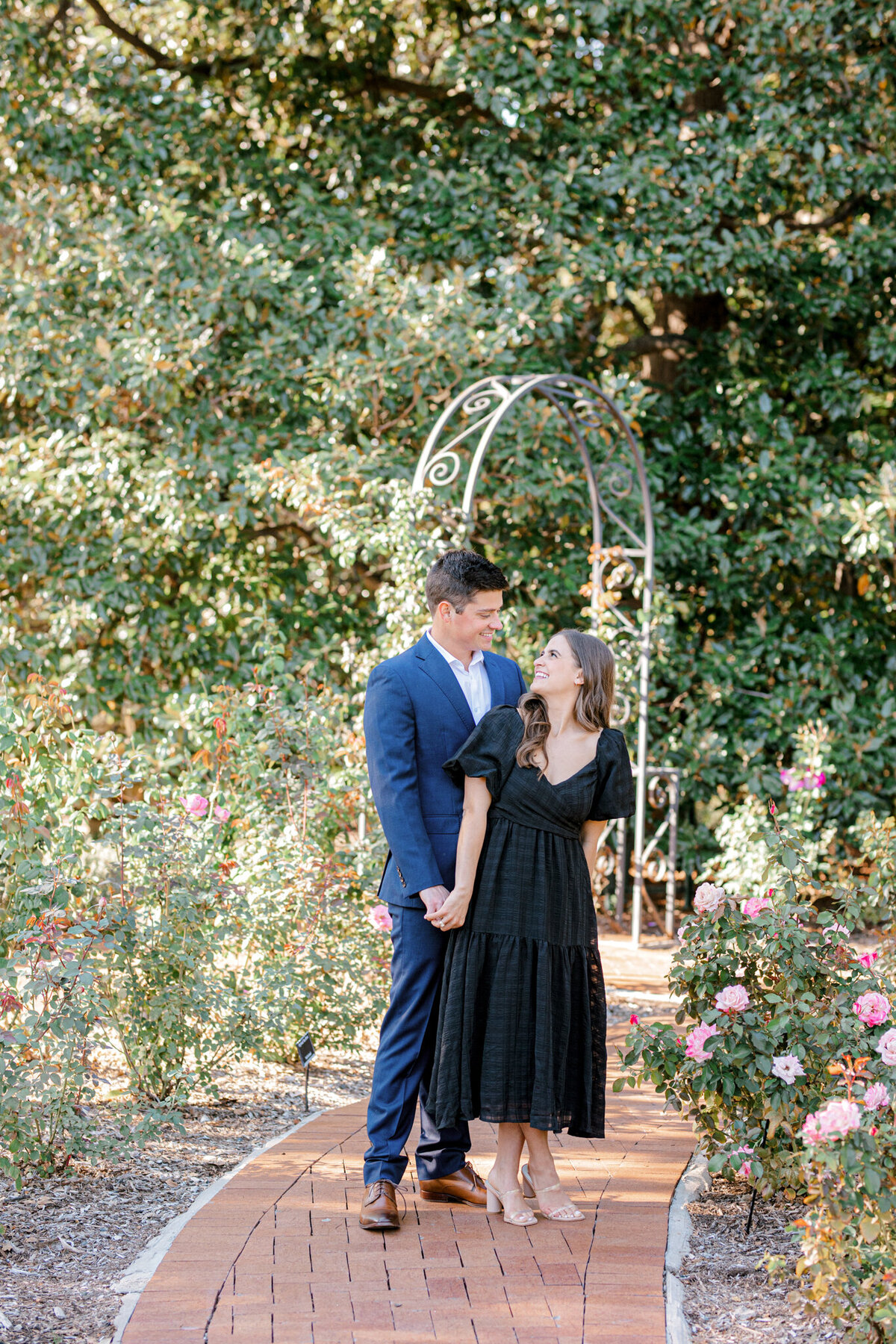 Annie & Logan's Engagement Session at The Dallas Arboretum | Sami Kathryn Photography | Dallas Wedding Photographer-10