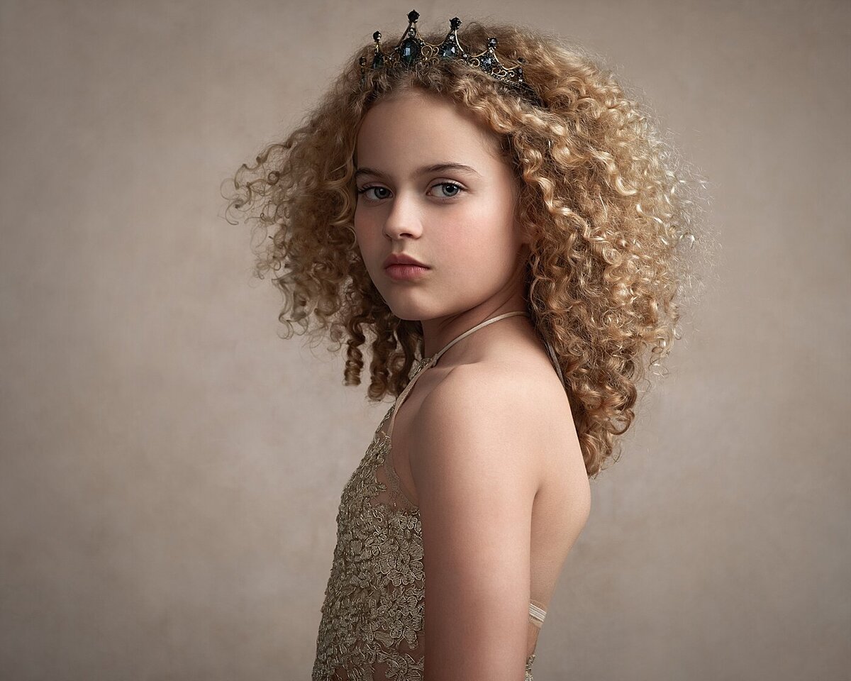 Child-girl-with-curls-creative-portrait-by-Olessia-McGregor-Brisbane-Fine-Art