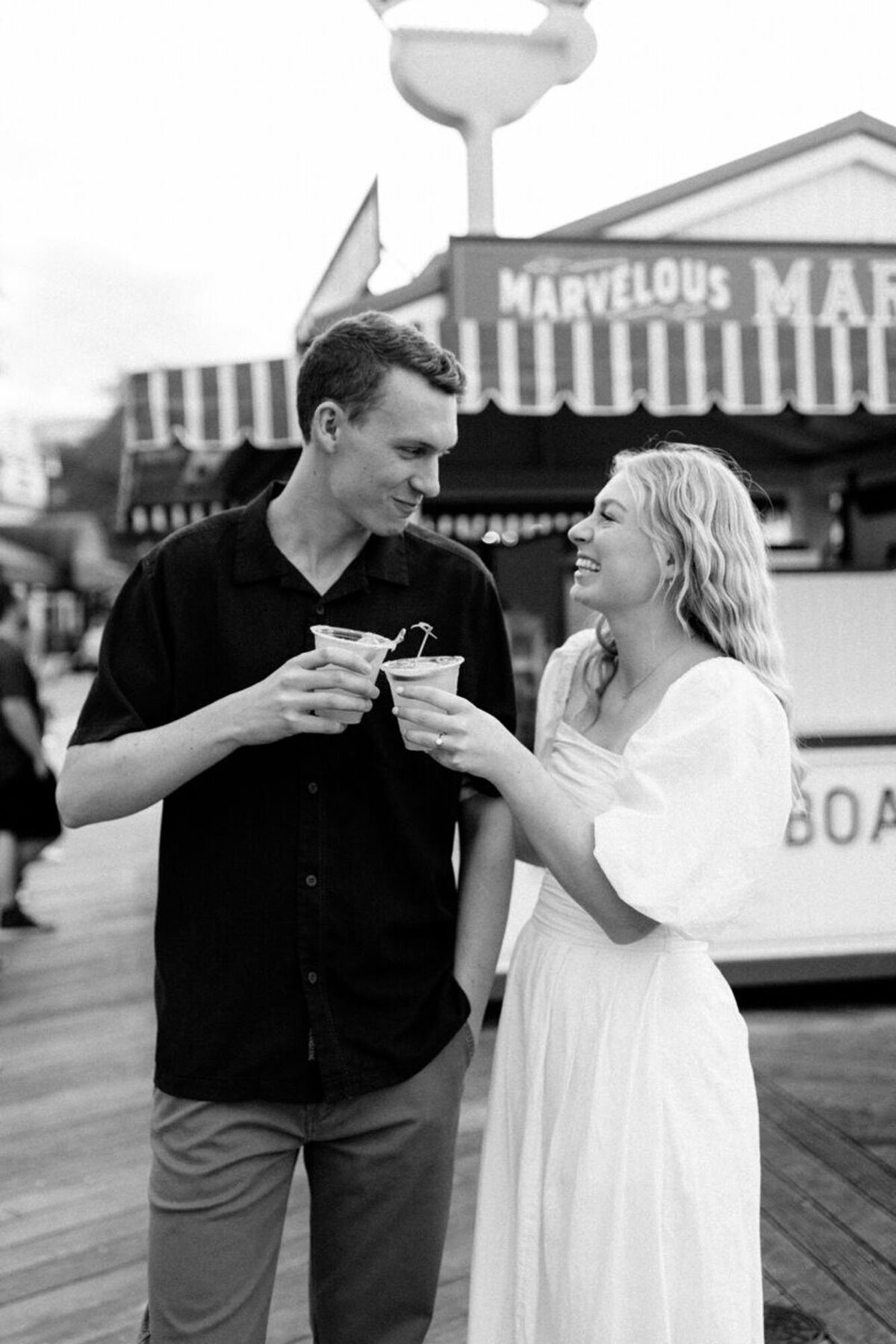 Film photos of couple for orlando engagement photography by Marissa Nicole