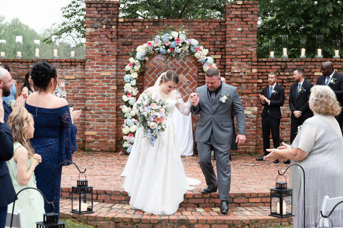 Carl-House-Wedding-Bride-and-Groom-Recessional-Exit-Flower-Bouquet