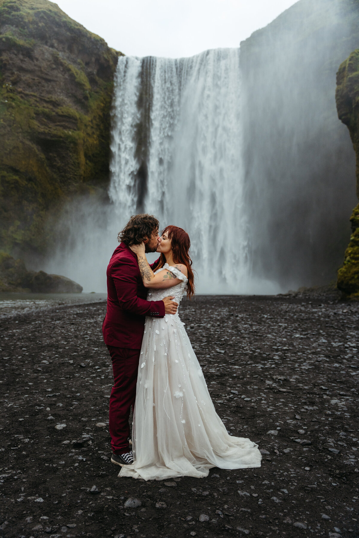 Skógafoss Iceland Elopement Photographer -10