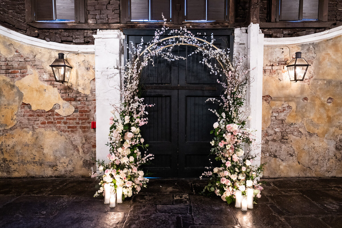 Ceremony setup for Latrobe's on Royal wedding