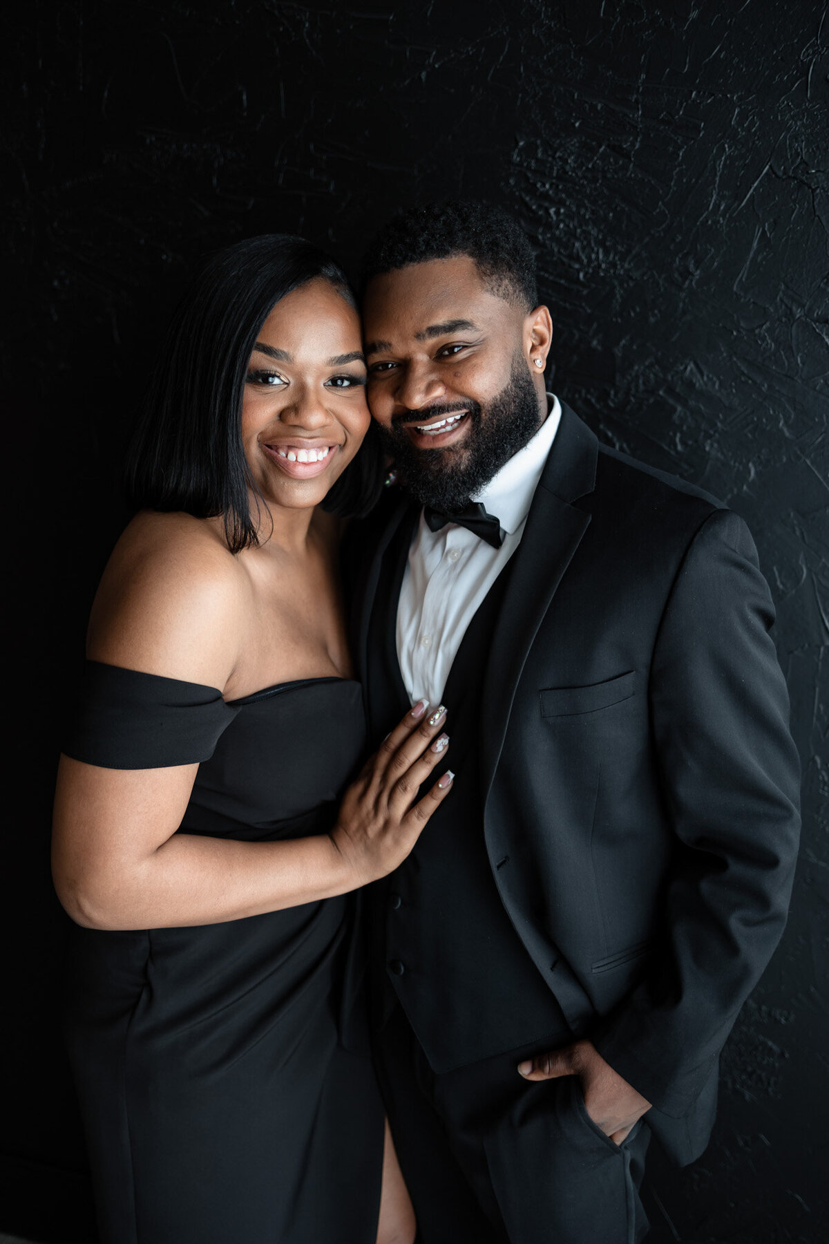 richmond-va-studio-engagement-session-lexx-ronnell-couple
