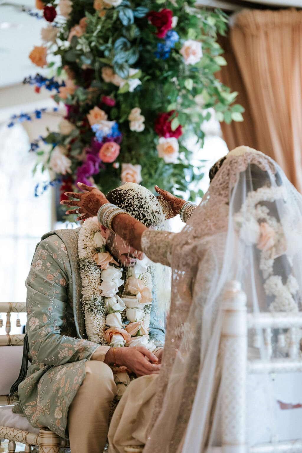 Bride and Groom Rice Hindu