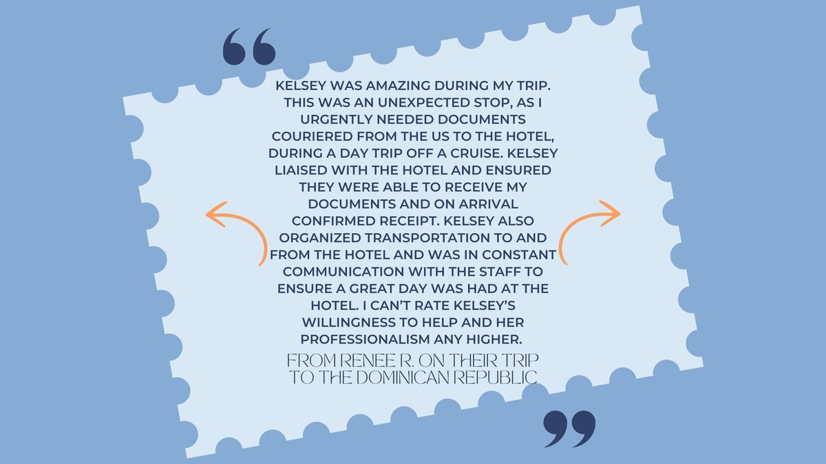 Client Testimonial from Dominican Republic - Kelsey Parry Travel