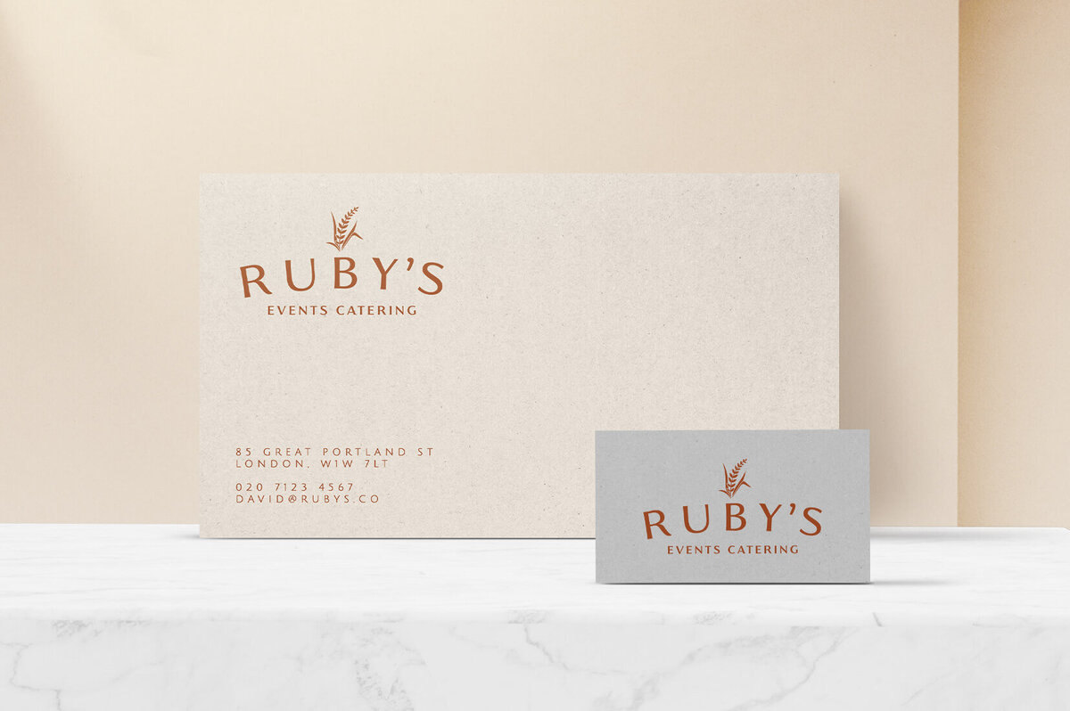 Ruby's Catering Branding