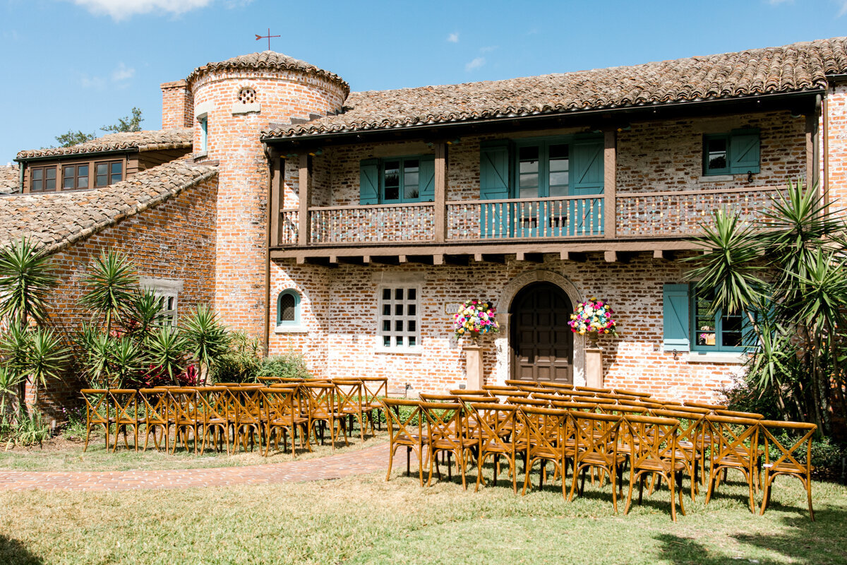 summer ceremony site at casa feliz