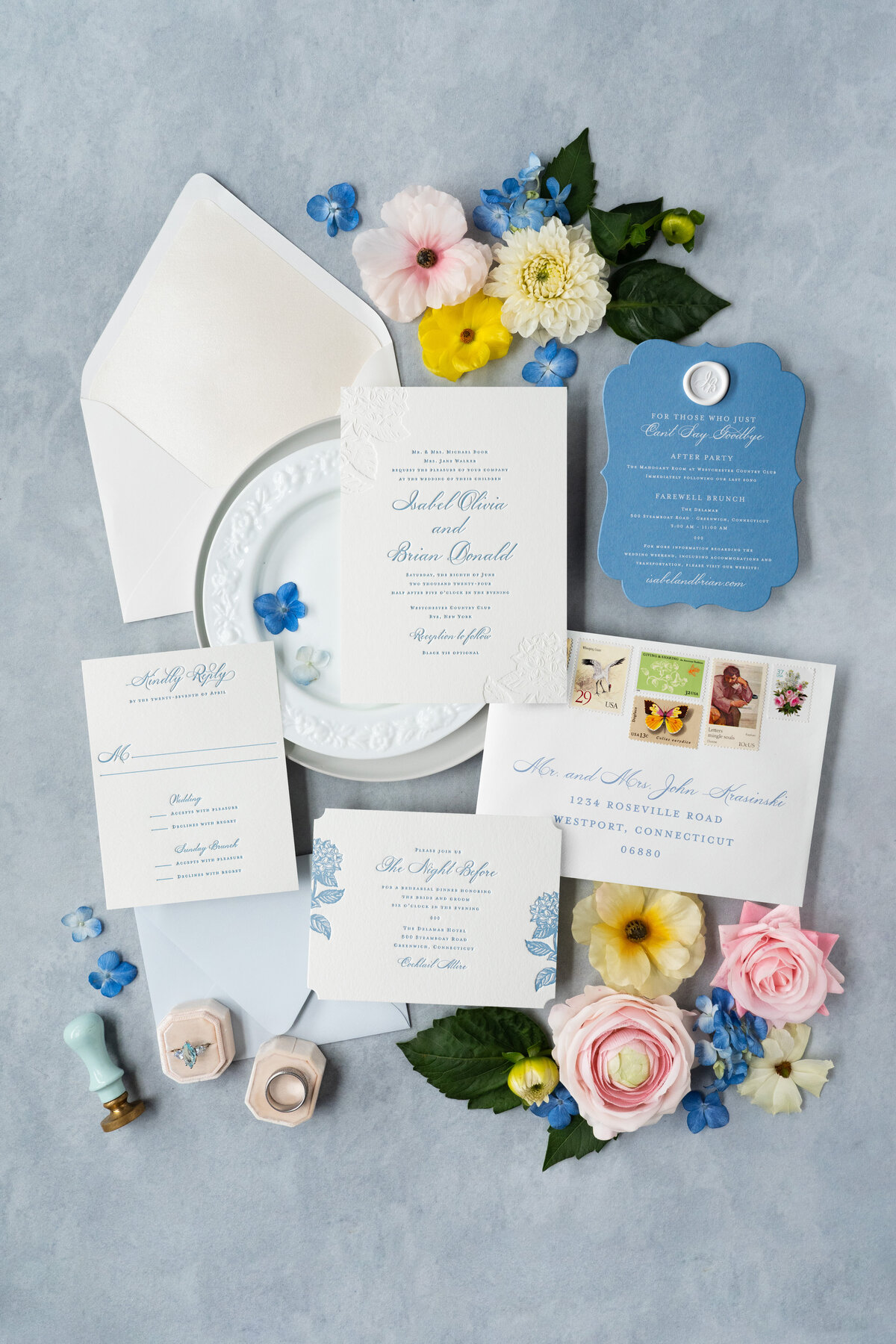connecticut-hydrangea-letterpress-wedding-invitation