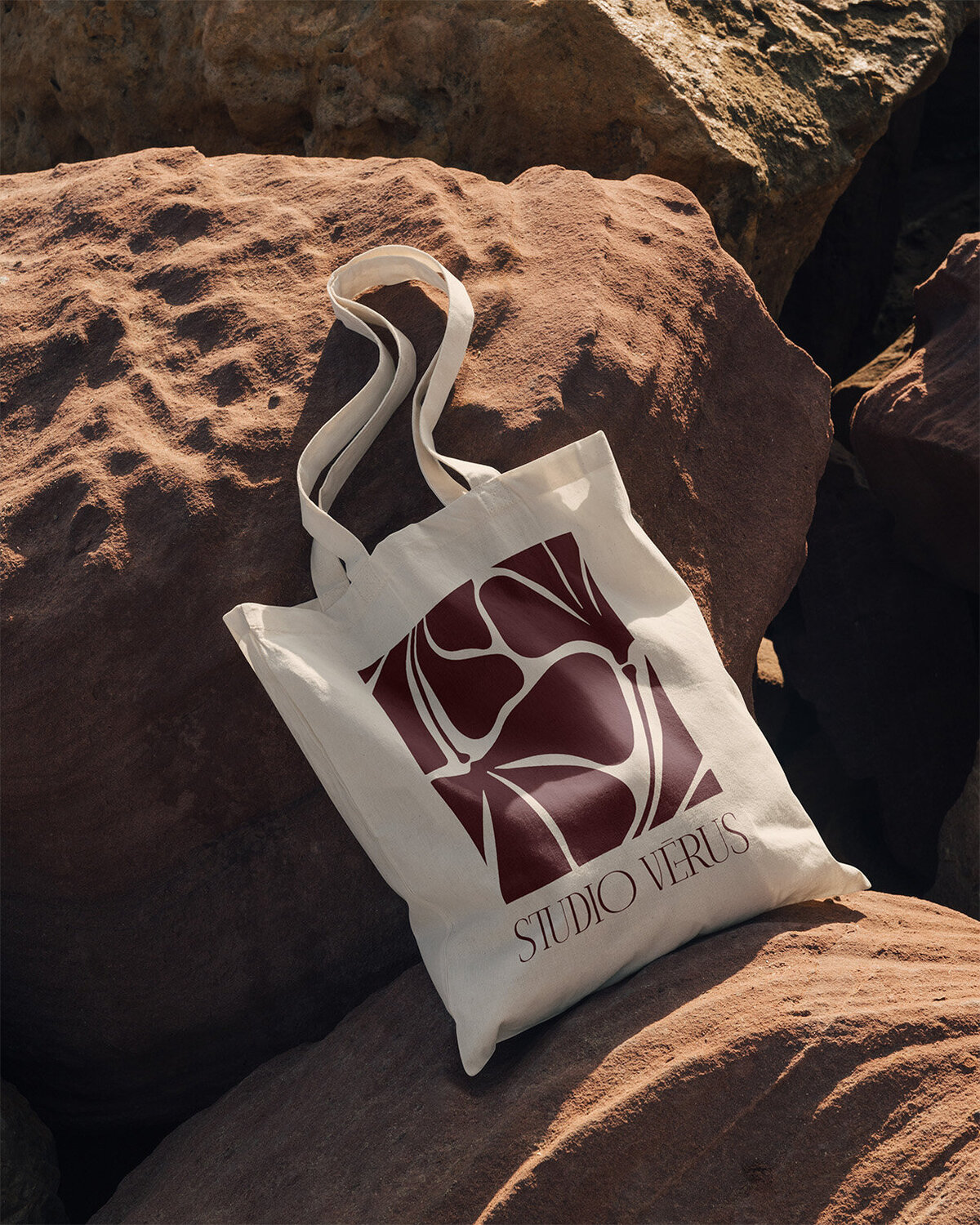 Studio Vérus katoenen totebag met abstract logo design