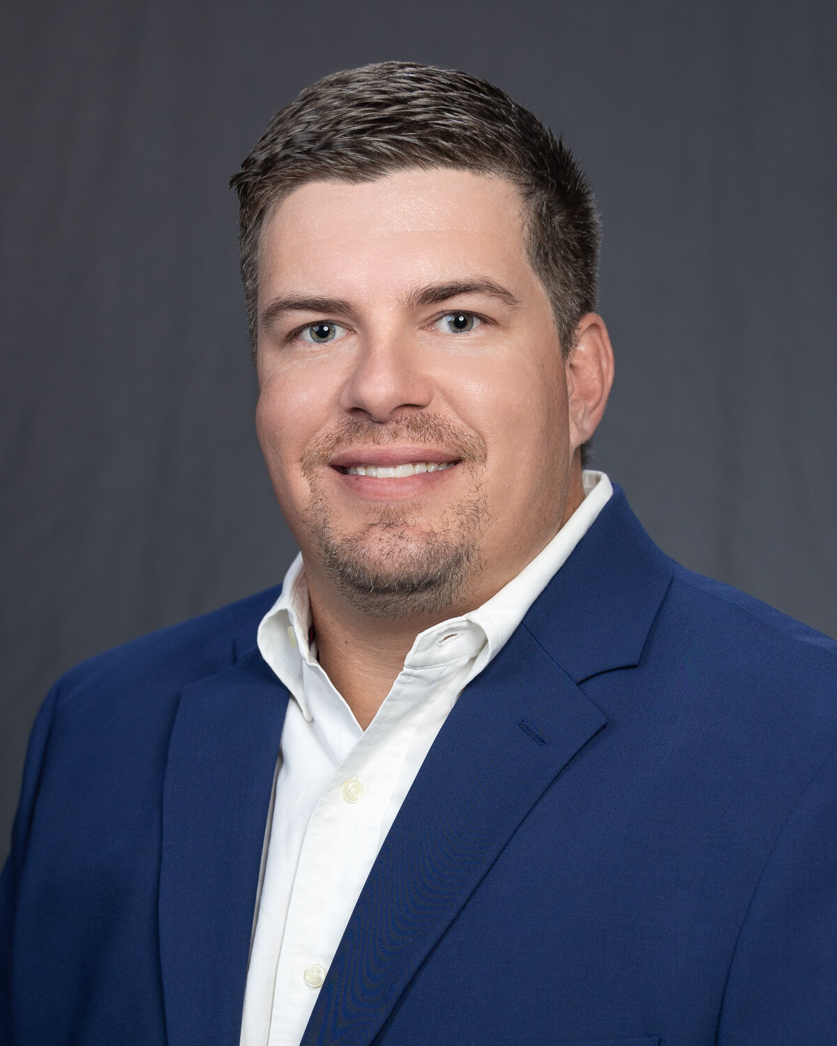 In studio head shot session for business use.