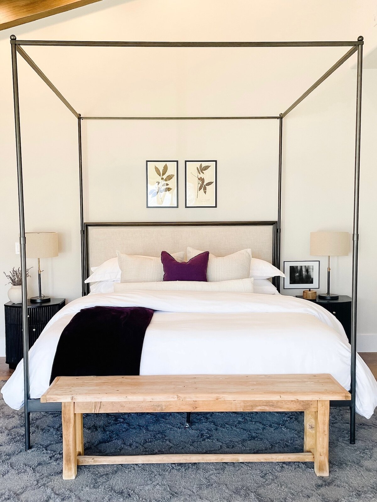 bed in bedroom