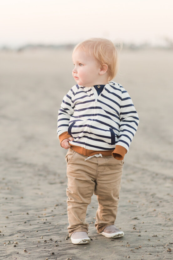 baby-boy-walking-on-sand-Coronado-San-Diego