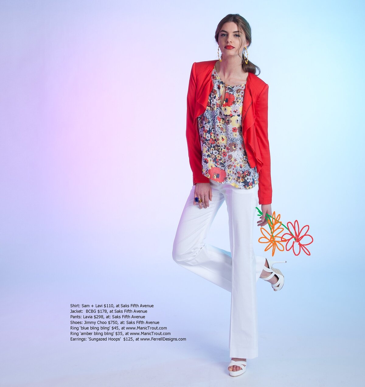 Fashion-model-magazine-Spring-flowers