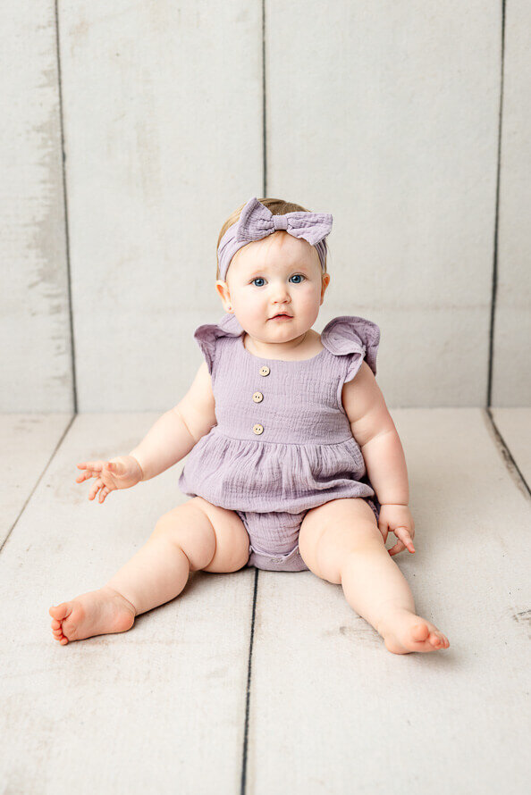Baby one year photoshoot in studio.