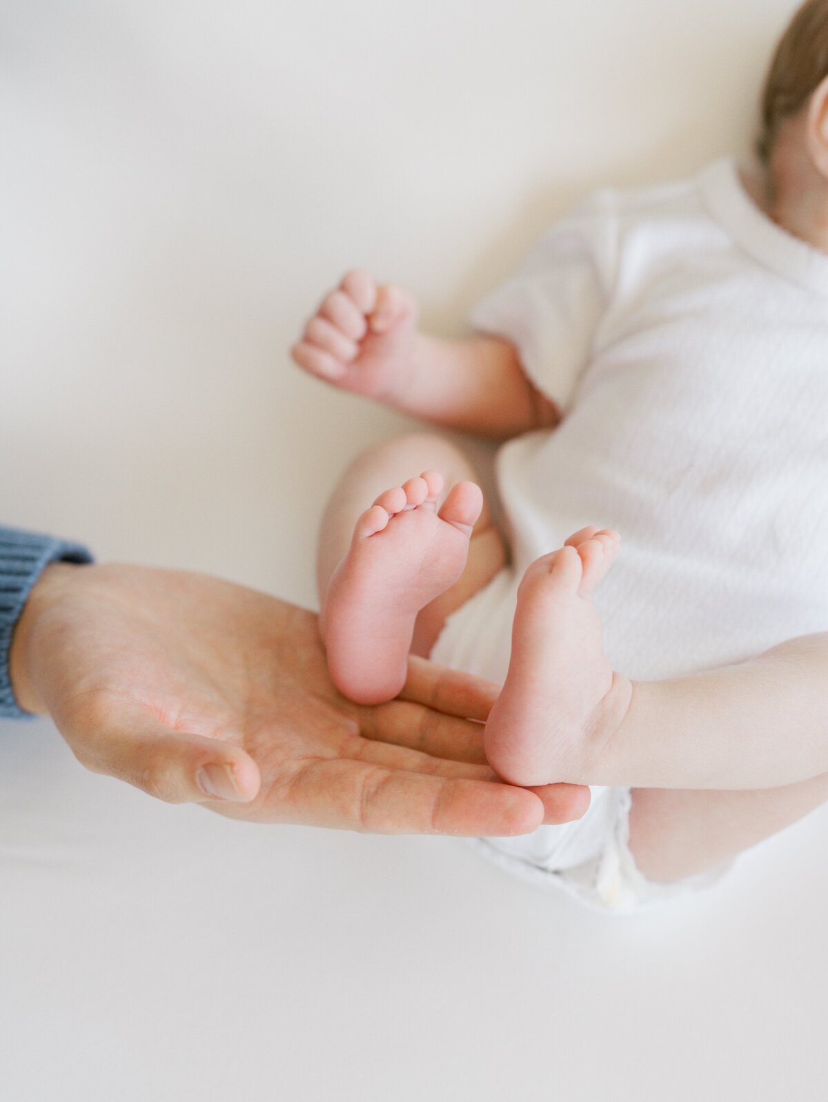 northern virginia newborn photography studio film tiny feet photo idea