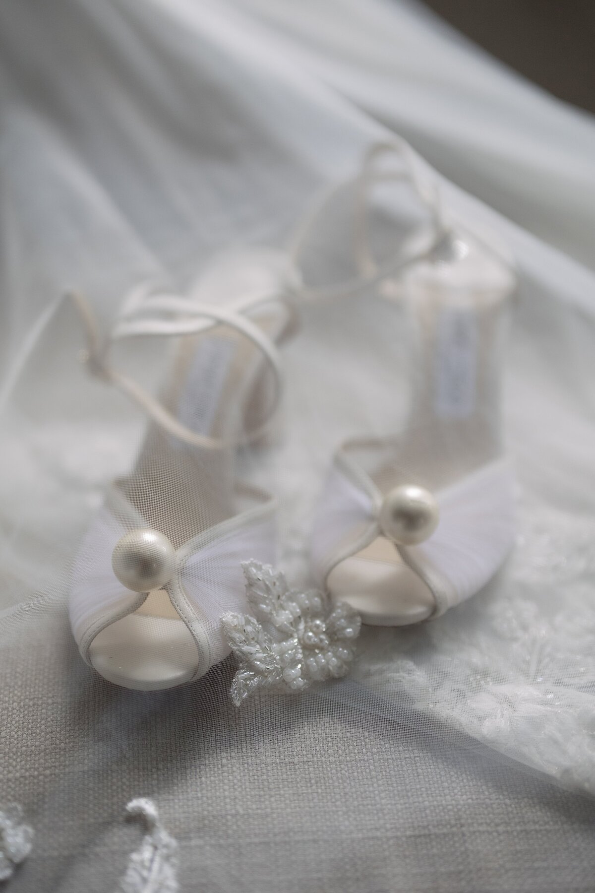 Detail image of Jimmy Choo wedding shoes for Newport weddin.g