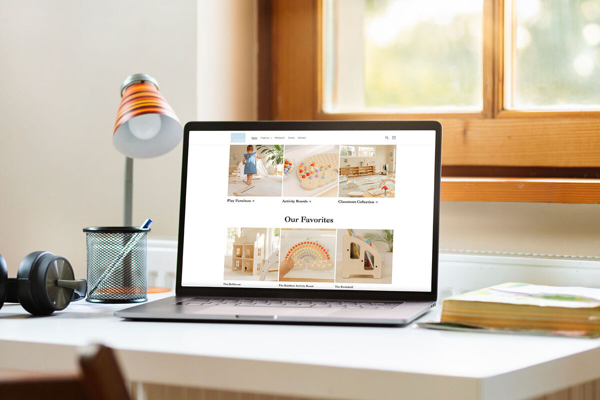 product photos on a website