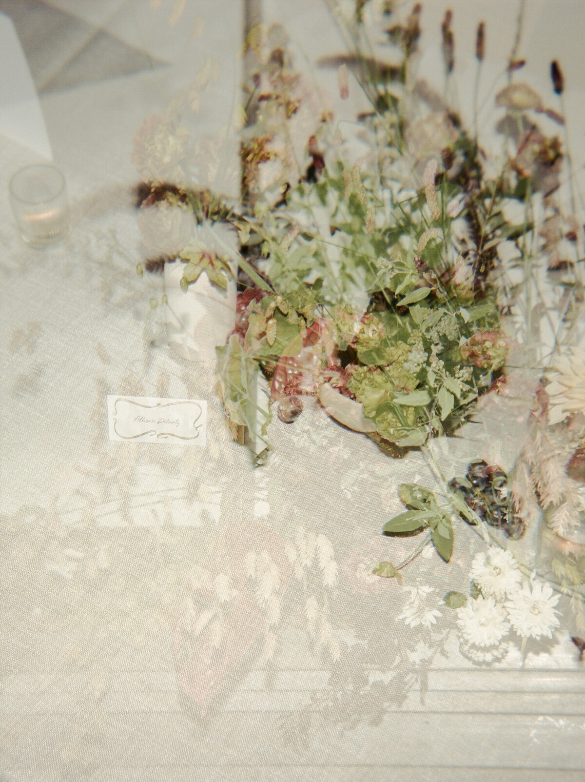 artistic film wedding photographer, double exposure, film wedding details for fall wedding at Shinola Hotel