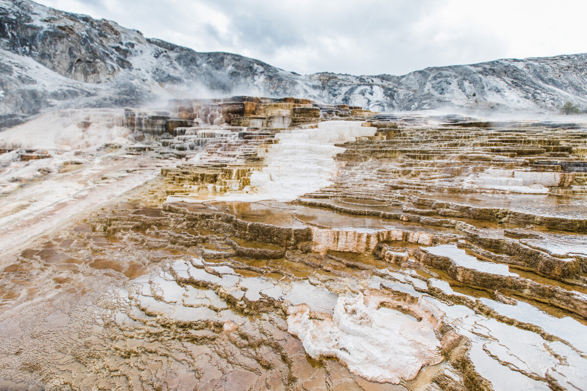 Travel Photography - Mammoth Terraces Yellowstone