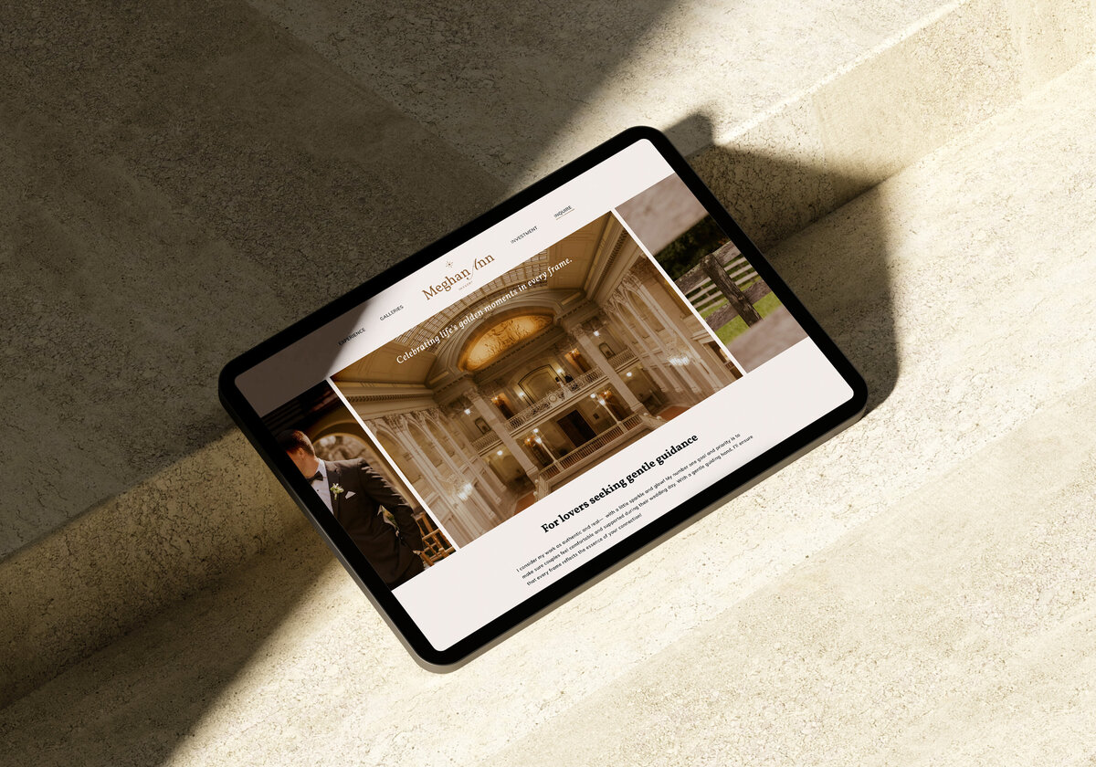 Meghan Ann Imagery Website Mockup