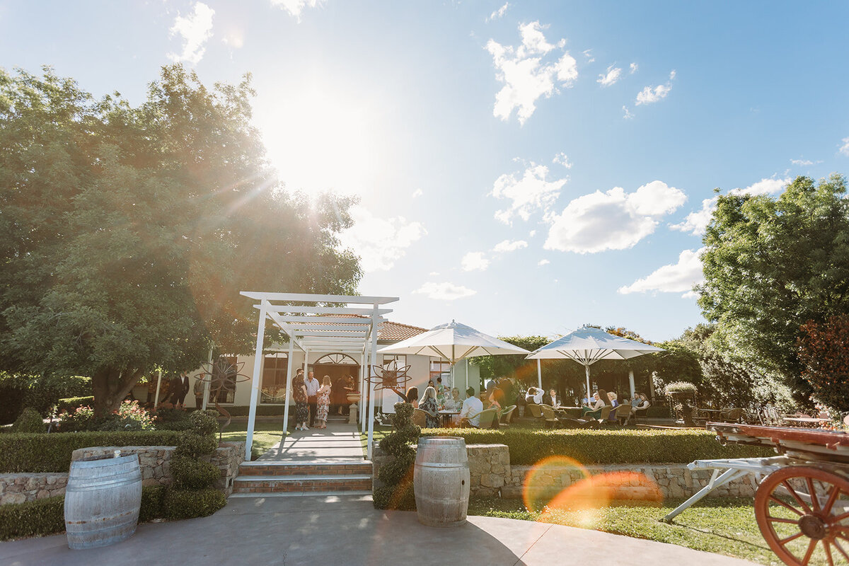 The front entrance of Brindabella Hills Winery