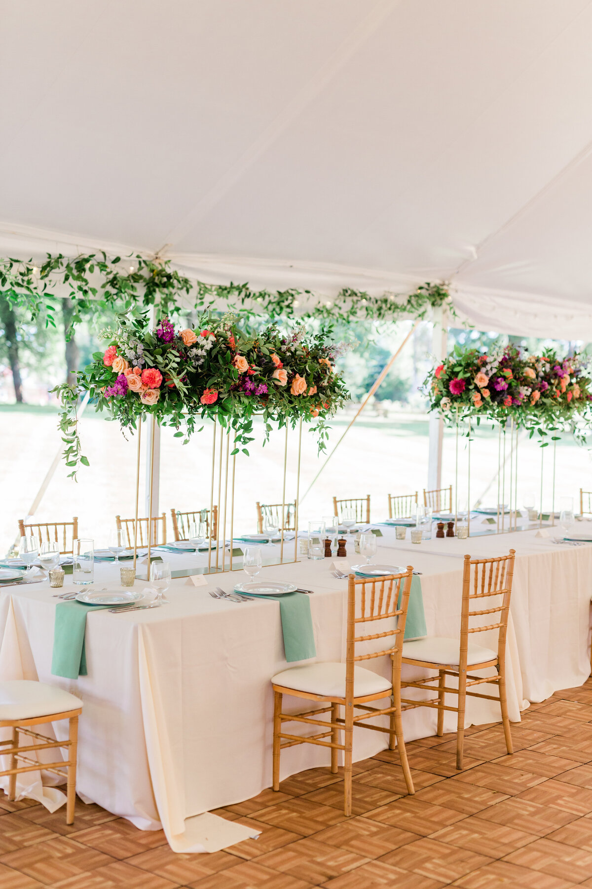 Lansing michigan wedding planner floral designer florist head table