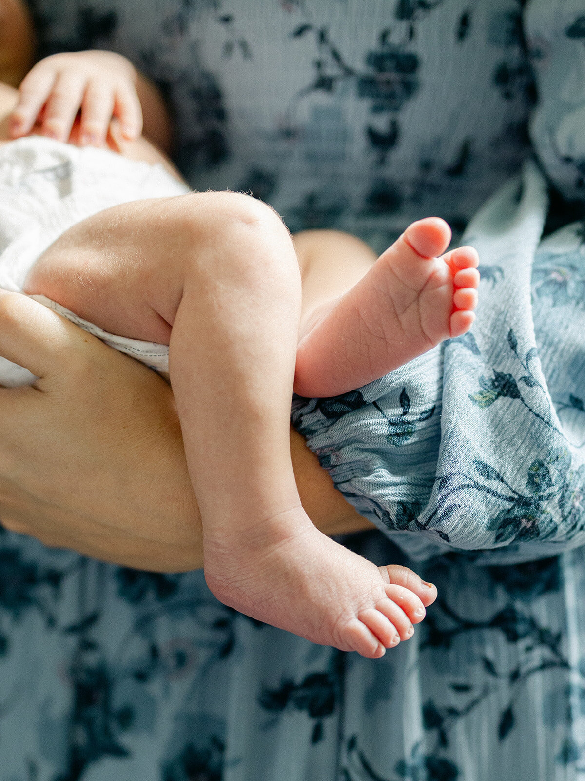 Newborn detail shot captured by Pearland Photographer Amy Marie. 