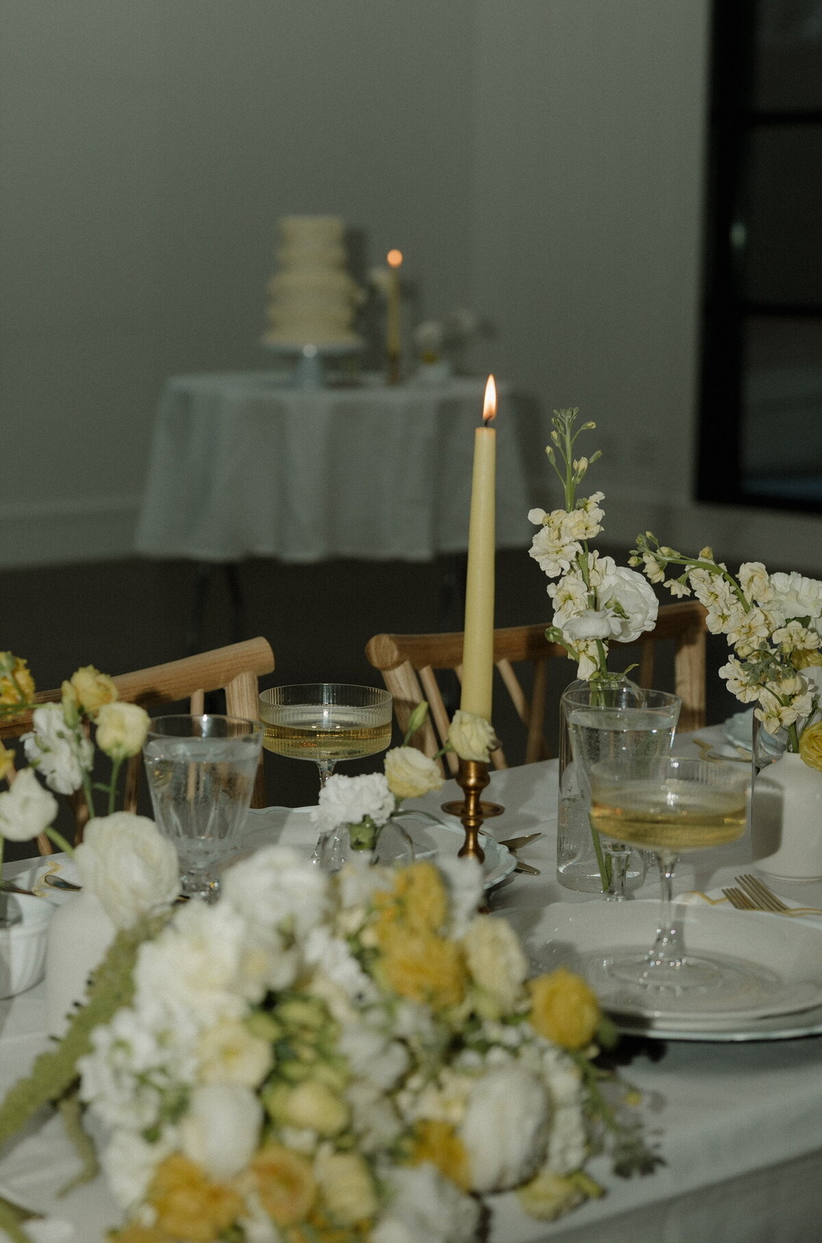 Butter Yellow Wedding Centerpiece Minnesota