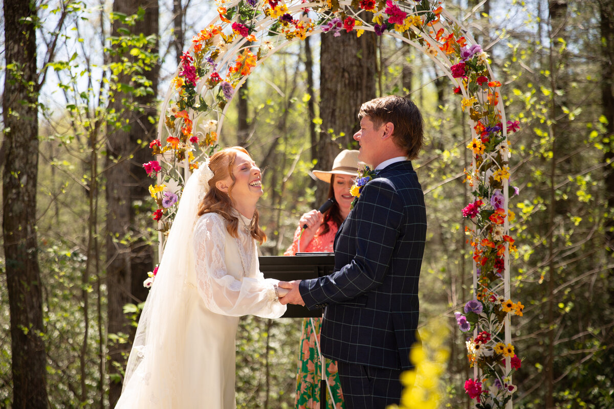 Micro Wedding with gorgeous couple at their home.