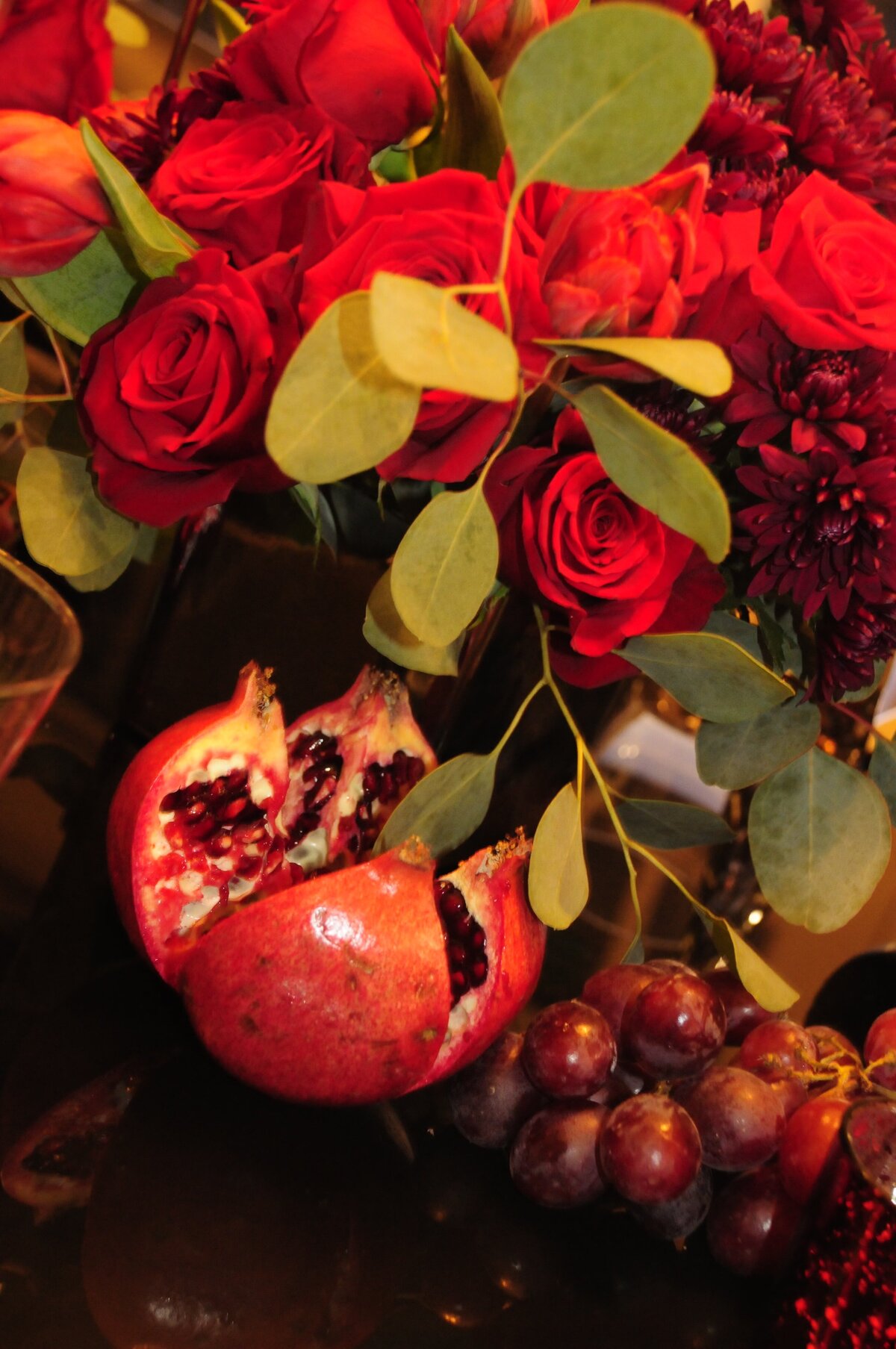 Red Festive Table Setting